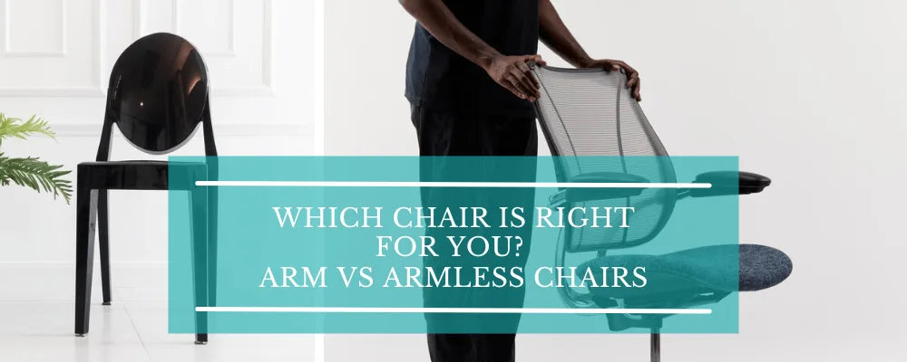 Why Armless Desk Chairs Can Be Problematic? Arm vs Armless Chair Debate