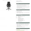 Freedom Headrest Chair: Graphite Frame, Black Fabric Specification Sheet