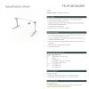 Humanscale Float Table – White (1200) Specification Sheet