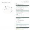 Humanscale Float Table - White (1500×750) : Specification Sheet