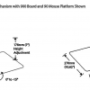 Humanscale 6G900 Underdesk Adjustable Keyboard Tray: Dimensions sheet