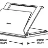 Humanscale L6 Laptop Holder Upto 3.8kg - Dimensions Humanscale L6 Laptop Holder Upto 3.8kg - Dimensions