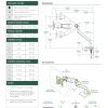 Humanscale Single Monitor Arm: M2.1 Single Clamp Mount Upto 7 Kg : Dimension Sheet