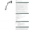 Humanscale Single Monitor Arm: M8.1 Single Clamp Mount Upto 13 Kg: Specification Sheet