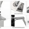 Humanscale Monitor Arm: M2.1 Dual Clamp Mount Upto 7 Kg Each - Key Features