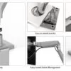 Humanscale Monitor Arm: M2.1 Dual Clamp Mount Upto 7 Kg Each - Key Features