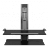 Humanscale QuickStand Height Adjustable Single Monitor stand in Black