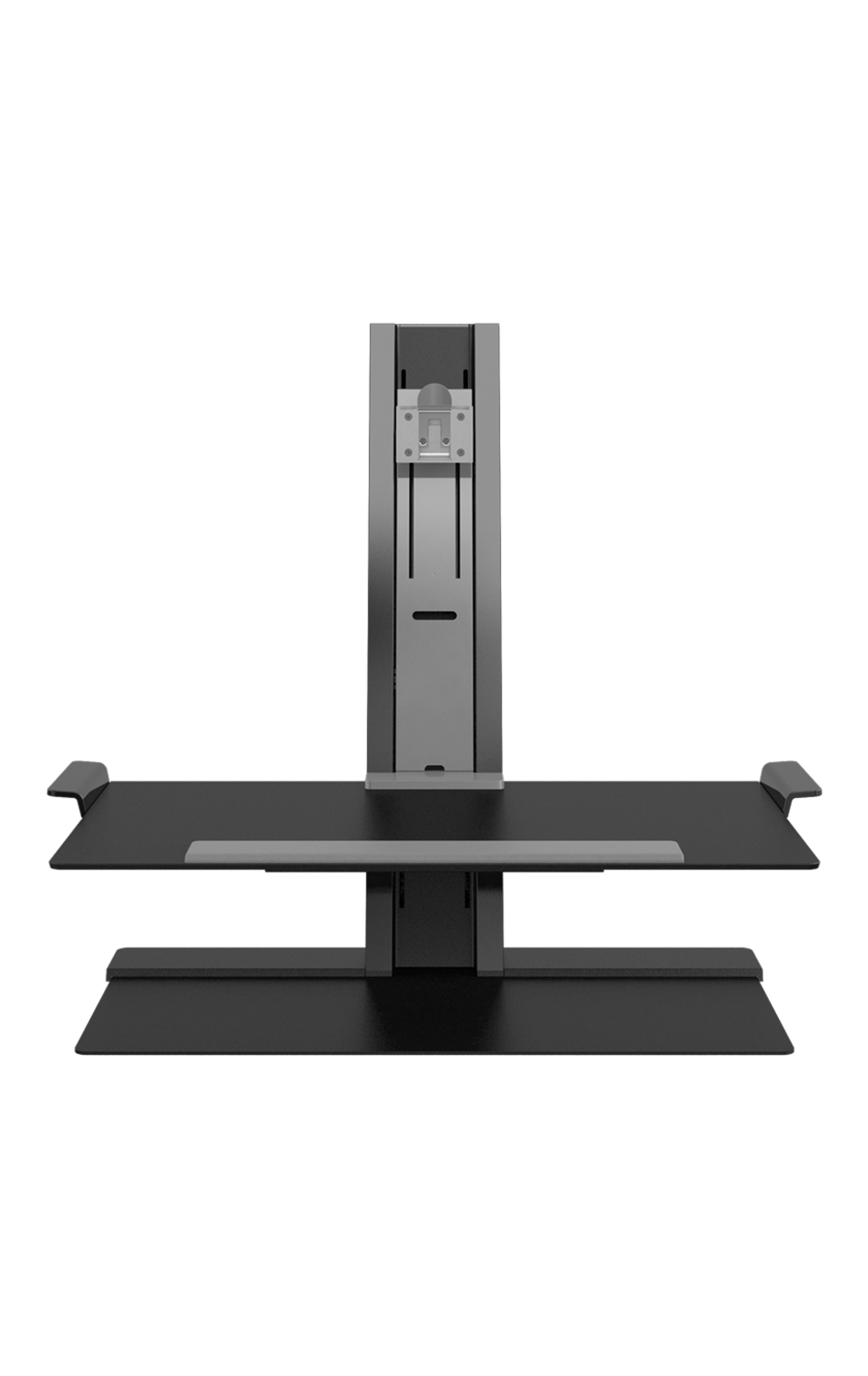 Humanscale QuickStand Height Adjustable Single Monitor stand in Black Humanscale QuickStand Height Adjustable Single Monitor stand in Black