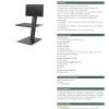 Humanscale QuickStand Eco-Single Monitor-Black: Specification Sheet