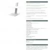 Specification Sheet: Humanscale QuickStand Eco Laptop White