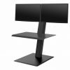 Humanscale QuickStand Eco-Dual Monitor-Cross Bar-Black