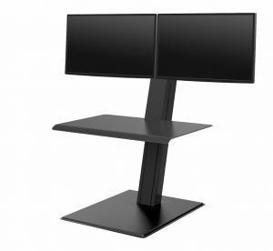 Humanscale QuickStand Eco-Dual Monitor-Cross Bar-Black