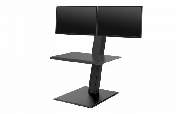 Humanscale QuickStand Eco-Dual Monitor-Cross Bar-Black