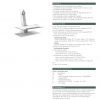 Humanscale QuickStand for Single Monitor in White Specification Sheet