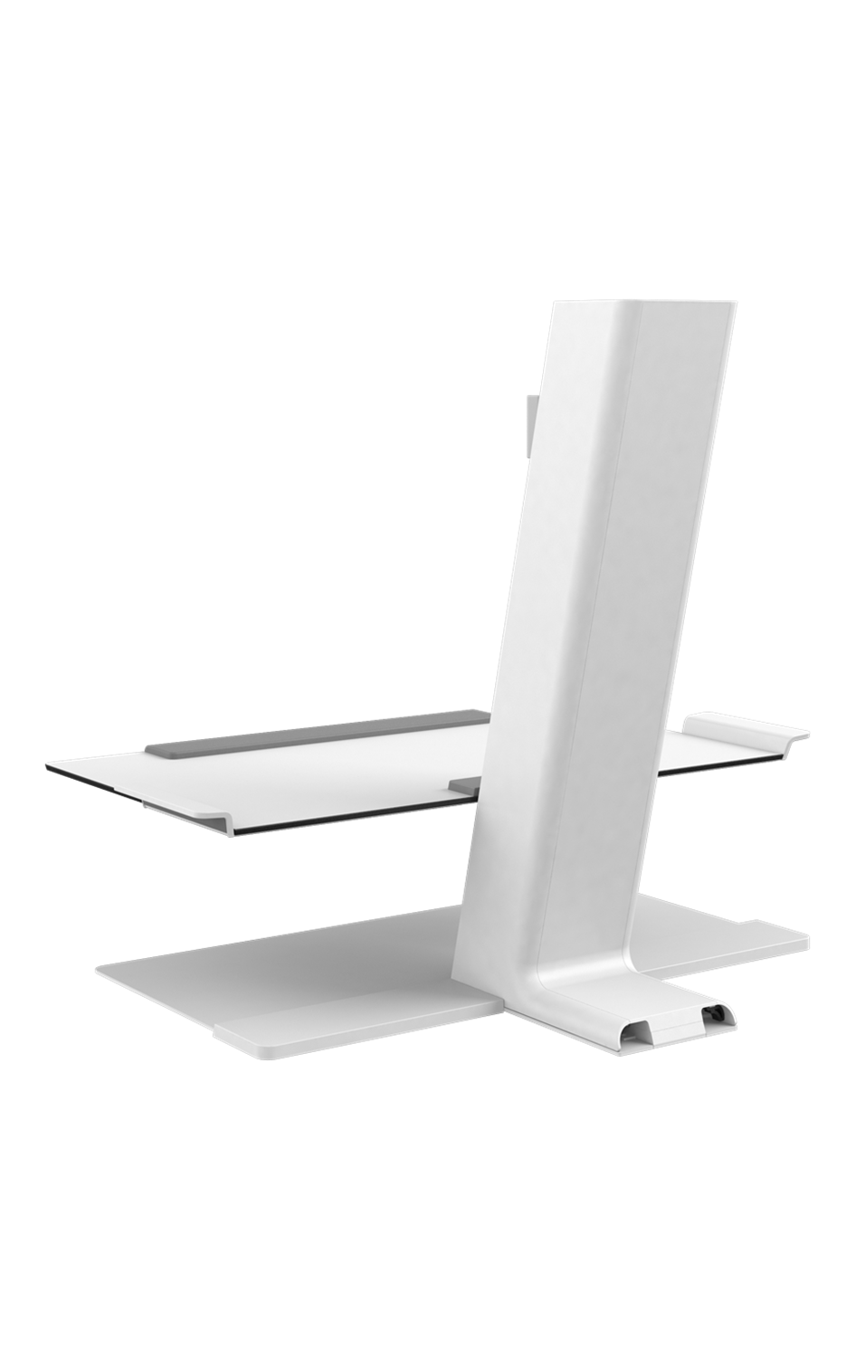 Humanscale QuickStand for Single Monitor in White: Adjustable Monitor Height