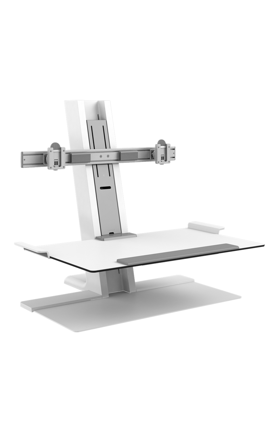 Humanscale QuickStand for Dual wide Crossbar in White Humanscale QuickStand for Dual wide Crossbar in White