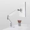 Humanscale Monitor Arm: M2.1 Single Clamp Mount Upto 7 Kg with White Trim