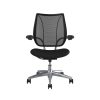 Freedom Task Chair Polished Aluminium Black Fabric