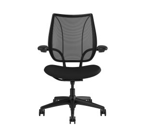 Liberty Task Chair Black Frame Black Fabric