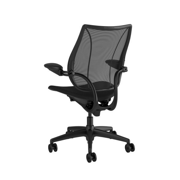 Liberty Task Chair Black Frame Black Fabric Rare View