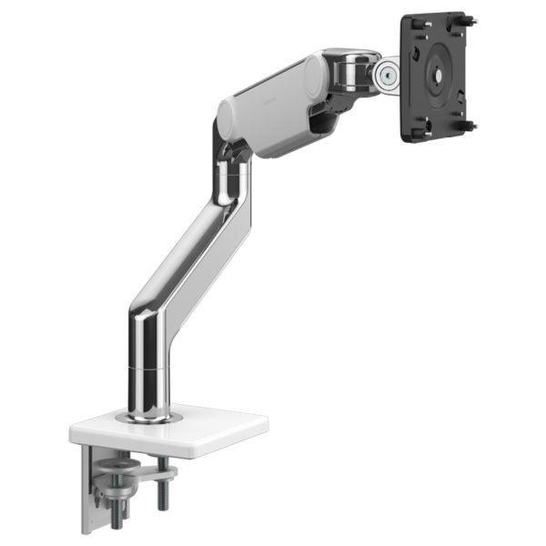 Ergonomic Humanscale Single Monitor Arm: M8.1 Single Clamp Mount Upto 13 Kg: Front View