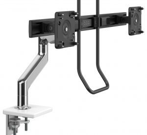 Humanscale Monitor Arm: M8.1 Upto 13 Kg (28.6 lbs) - Cross Bar with Two-Piece Clamp