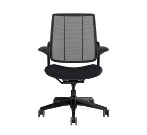 Humanscale Diffrient Smart Chair Black Frame & Cushion Seat, Mesh Backrest -1