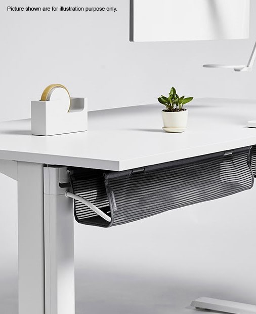 NeatTech Large - Under Desk Cable Organiser - Set-up