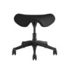 Humanscale Saddle Stool - Graphite Frame - Black Fabric