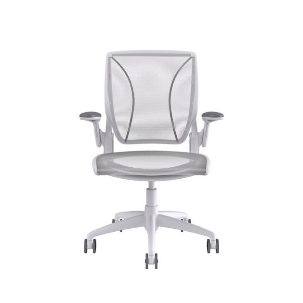 Humanscale Diffrient World Chair White Frame White Mesh