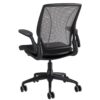 Diffrient World Chair Black Frame - Black Fabric Rare View