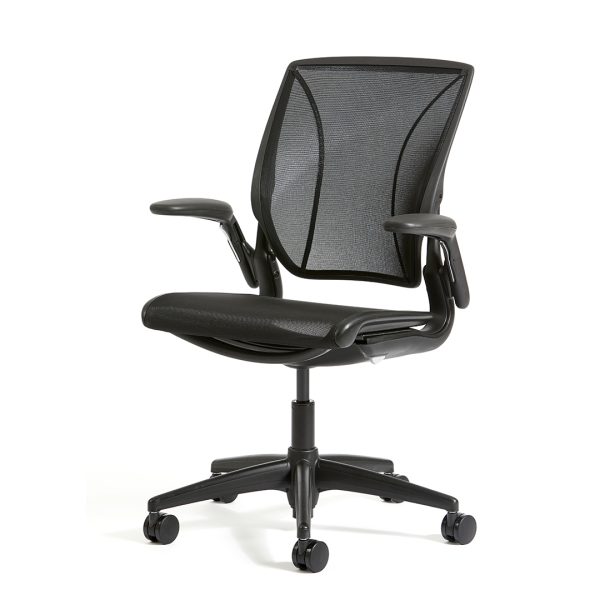 Ergonomic Humanscale World One Chair with tri-panel mesh backrest