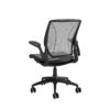 Diffrient World Chair - Black Frame Silver Mesh Rare View