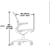 Humanscale World One Task Chair Dimention