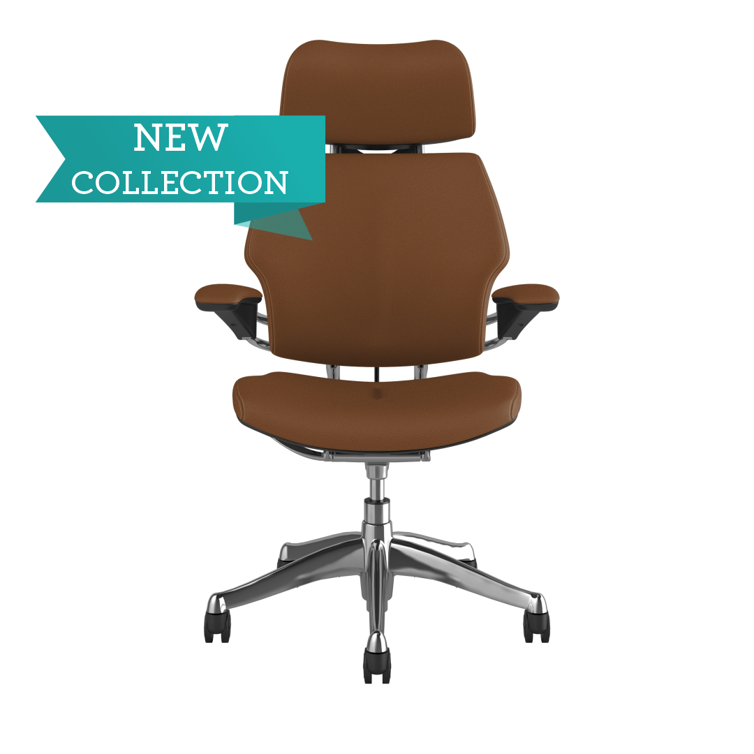 Buy Freedom Headrest Chair Polished Aluminum, Corvara Leather