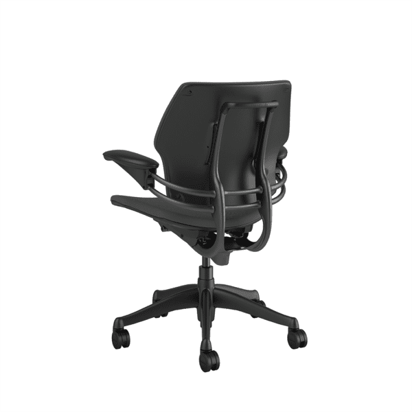 FREEDOM TASK CHAIR Graphite Frame – Colour Fabric Rear View