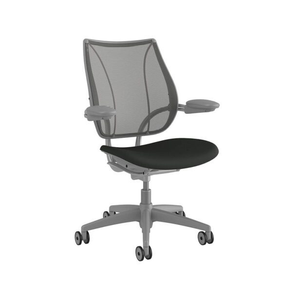 LIBERTY TASK CHAIR Grey Frame – Oxygen Tranquil Sideview