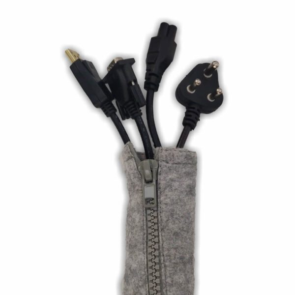 Wire Management Solution | Cable Management Sleeve Zipper