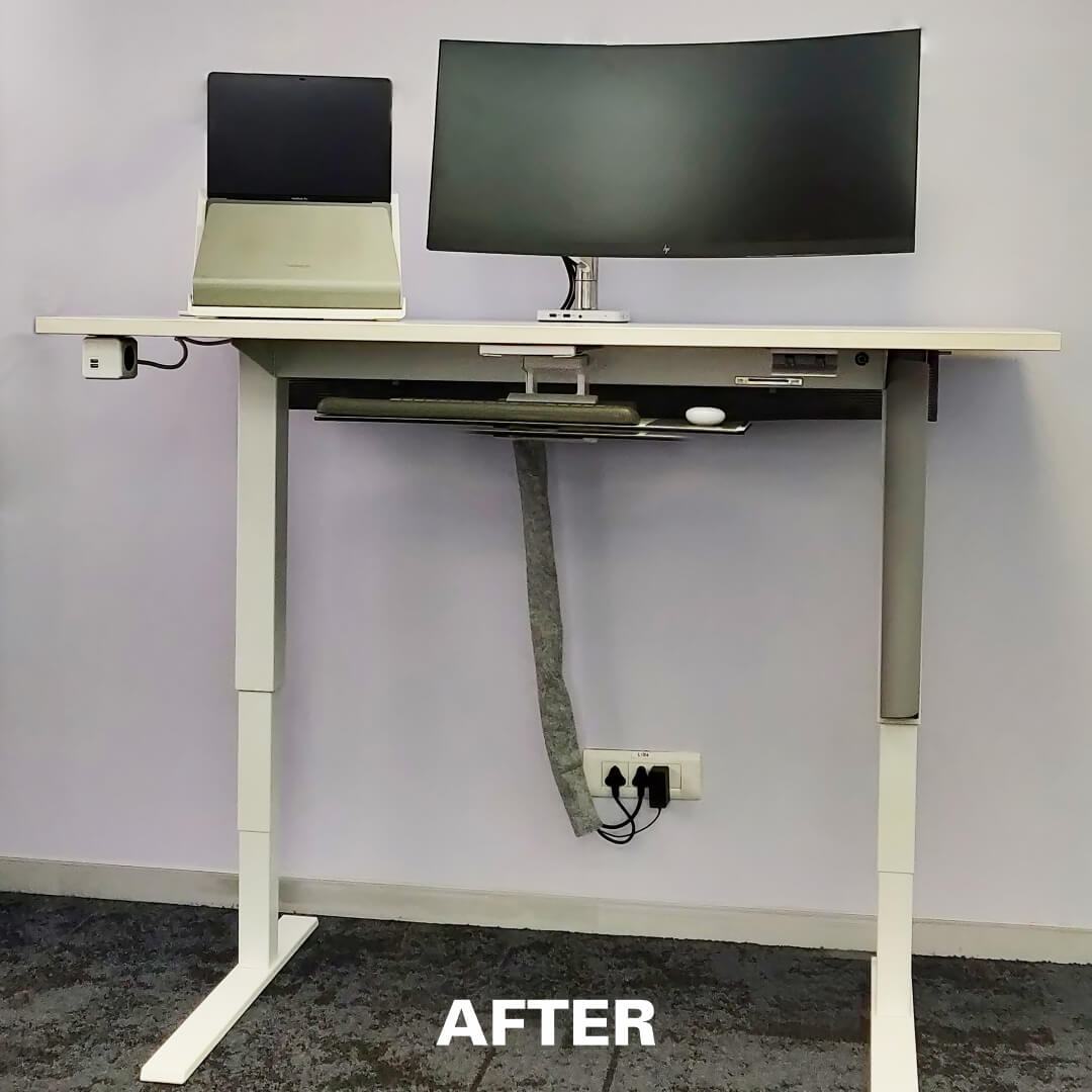 Cable Sock - Workstation Wire Management Solution 4 With Wire Management Solution | Cable Management Sleeve Zipper