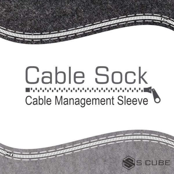 Wire Management Solution | Cable Management Sleeve Zipper