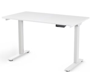 Height Adjustable White Desk: eFloat Go 2.0