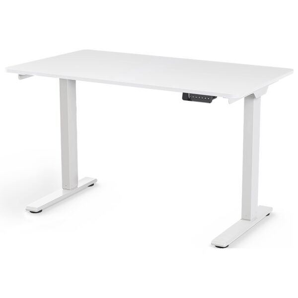 Height Adjustable White Desk: eFloat Go 2.0