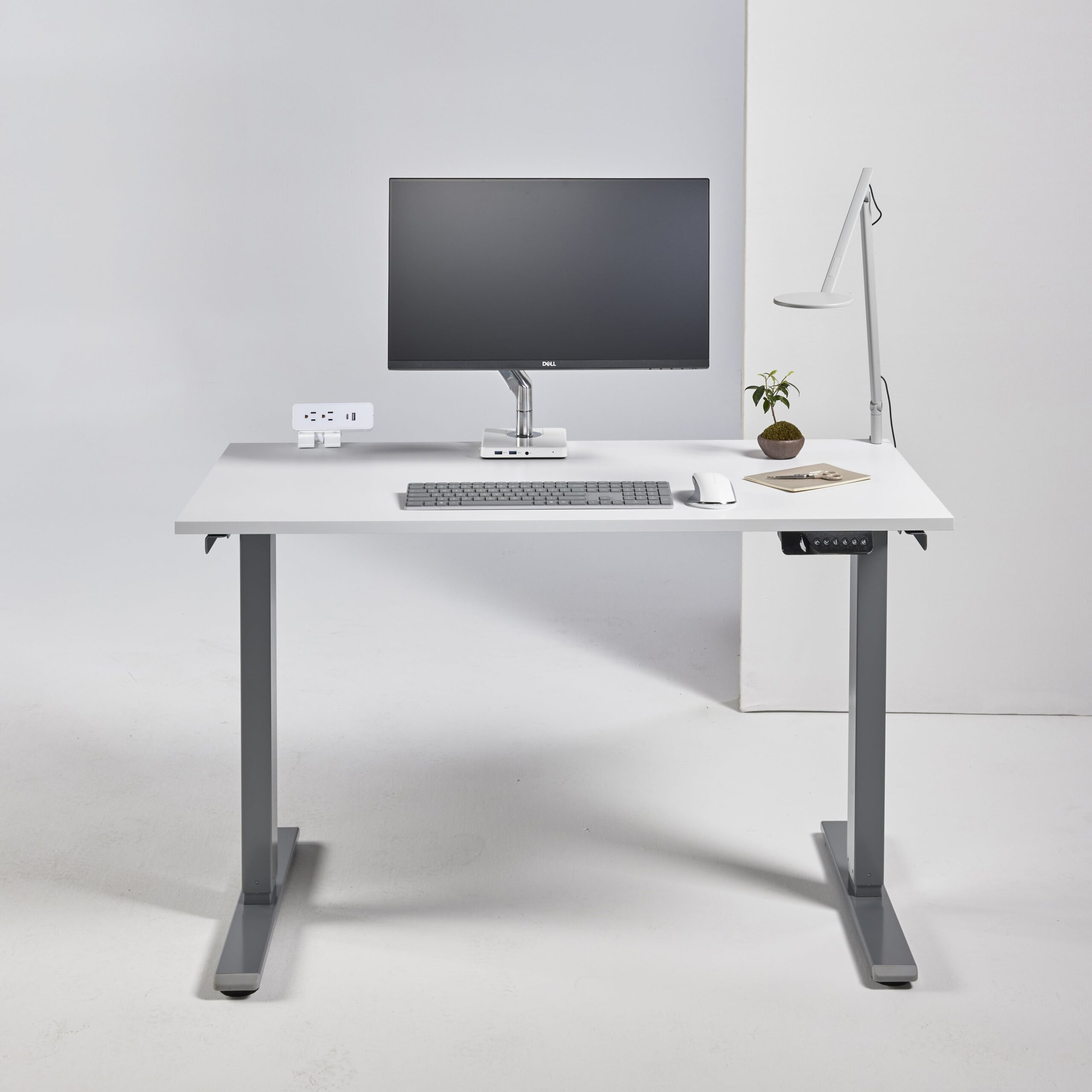 Humanscale Height Adjustable Desk: White eFloat Go 2.0