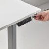 Humanscale Height Adjustable Desk White: eFloat Go 2.0 with both USB-A and USB-C Ports