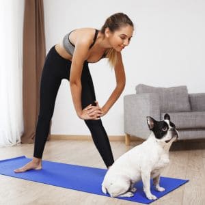 Standing Cat Cow Yoga Pose for posture correction