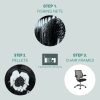 LO-600x600 Infographic liberty ocean chair showing three steps: Step 1- Fishing Nets, Step 2- Pellets, Step 3- Chair Frames. In partnership with Bureo.